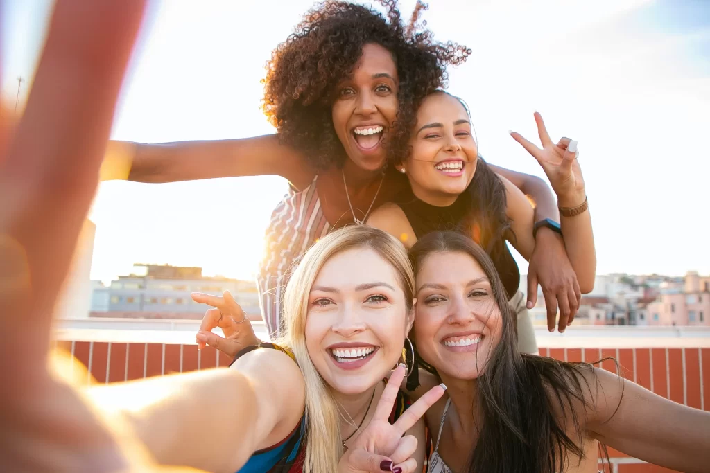 Happy people